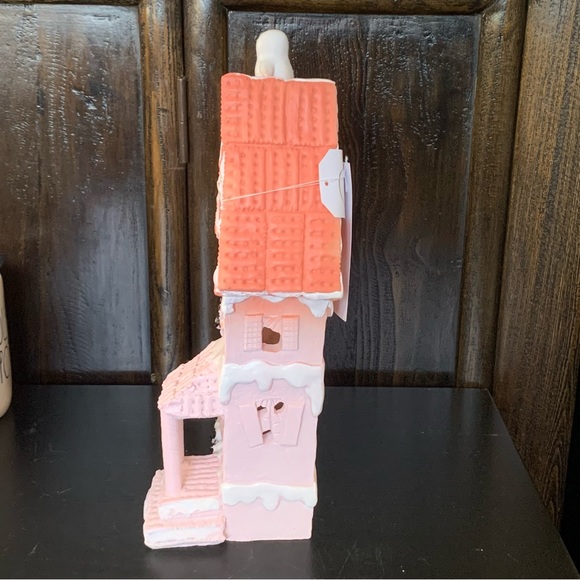 Pink Haunted Gingerbread House Light Up Halloween Decor - Ghost Spiders Eyeballs - Picture 8 of 16